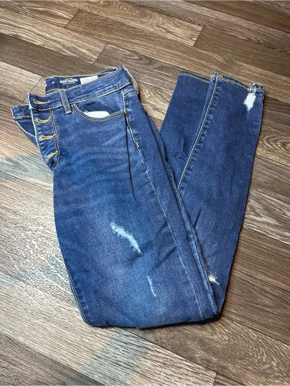 Old Navy Blue Distressed Kids Skinny Jeans